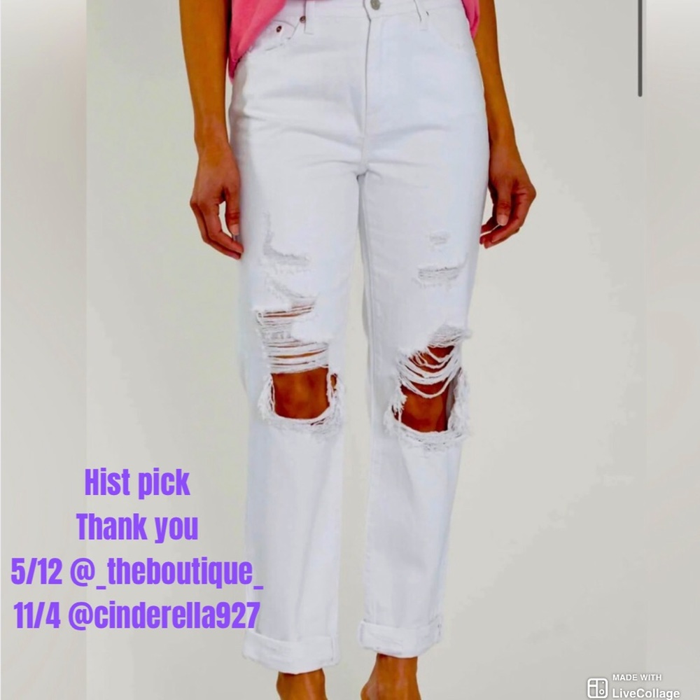 NWT Pistola Presley High Rise Relaxed Roller Blizzard s 25”